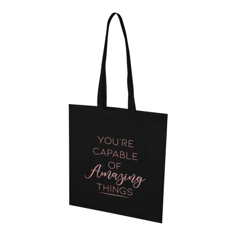 EcoSeal GRS recycled nonwoven convention tote bag 6L Standard | Solid black | not available | No Branding | not available | not available | not available