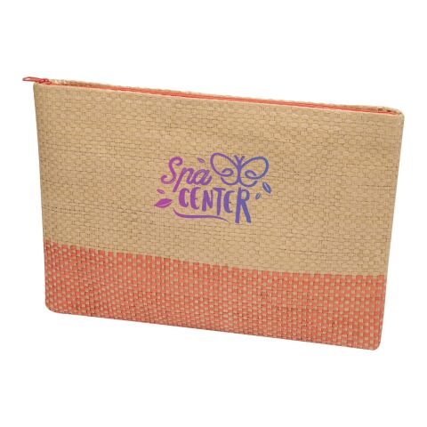 Rhythm straw paper zipped pouch 3L Brick