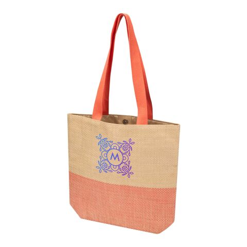 Rhythm straw paper tote bag 10L