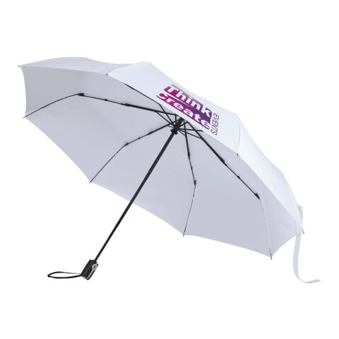 Gale 27" foldable auto open &amp; close RPET umbrella White