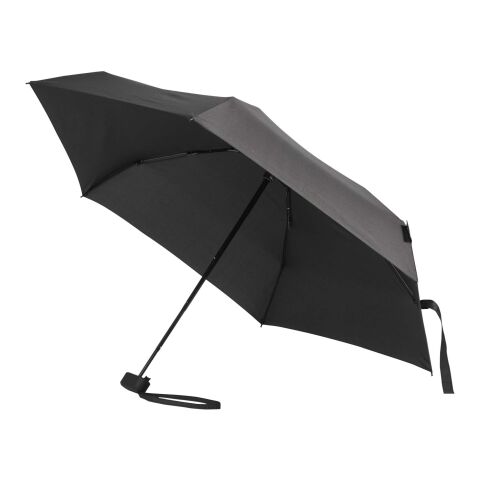 Jill 19" foldable compact 5-section RPET umbrella Black