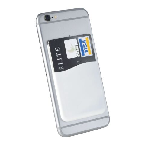 Slim card wallet accessory for smartphones Standard | White | No Branding | not available | not available
