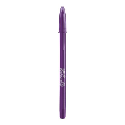 BIC Style Ballpen clear purple | No Branding | not available | not available | Blue ink