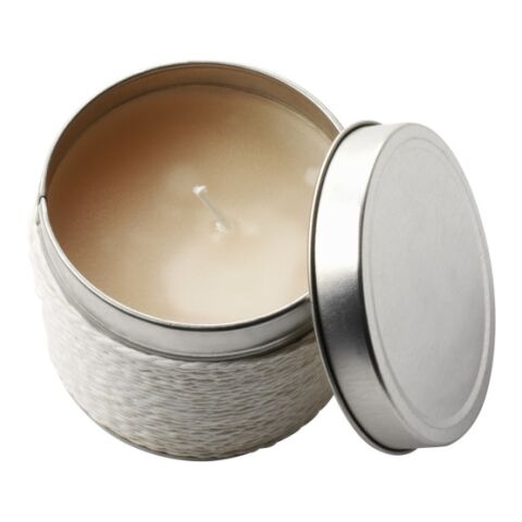 Tin with scented candle Zora white | Without Branding | not available | not available