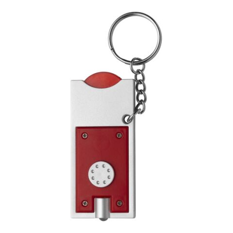 PS key holder with coin Madeleine red | Without Branding | not available | not available