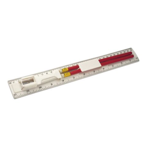 Ruler with pencil Pascale white | Without Branding | not available | not available