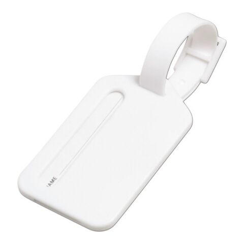 Polystyrene luggage tag Janina white | Without Branding | not available | not available
