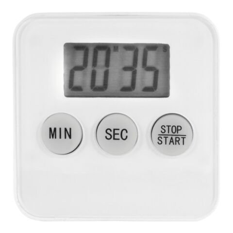 Cooking timer Nalani, ABS white | Without Branding | not available | not available
