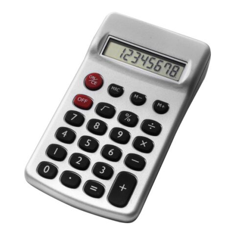 Calculator Tulia, ABS silver | Without Branding | not available | not available