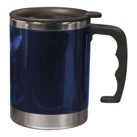 Stainless steel and AS double walled mug Gabi blue | Without Branding | not available | not available