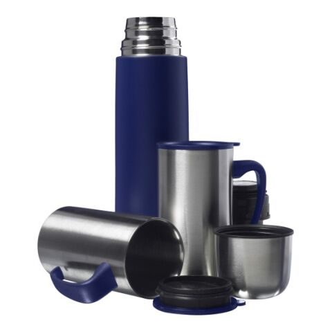Stainless steel double walled flask Luca blue | Without Branding | not available | not available