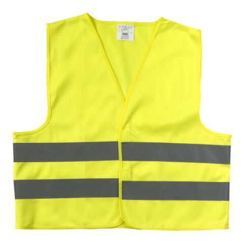 Polyester (75D) safety jacket Clara yellow | Without Branding | not available | not available