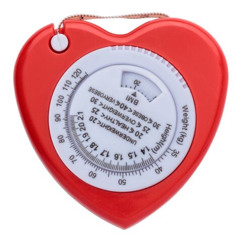 BMI tape measure Francine, ABS red | Without Branding | not available | not available