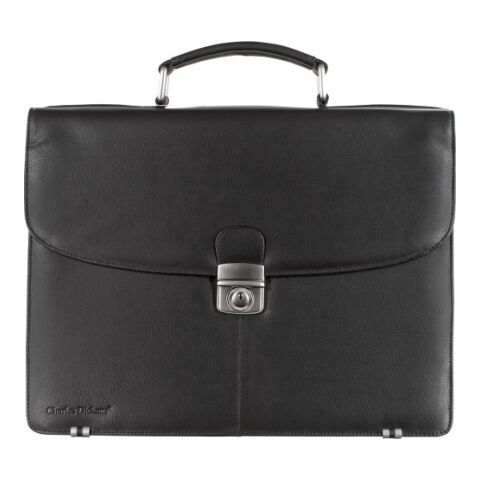 Leather Charles Dickens® briefcase Shia black | Without Branding | not available | not available