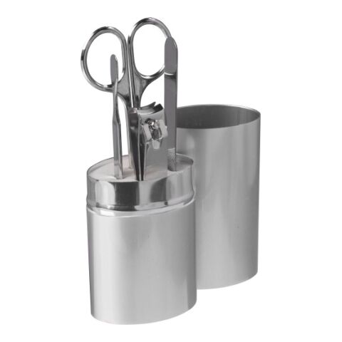 Aluminium case with manicure set Tamar silver | Without Branding | not available | not available