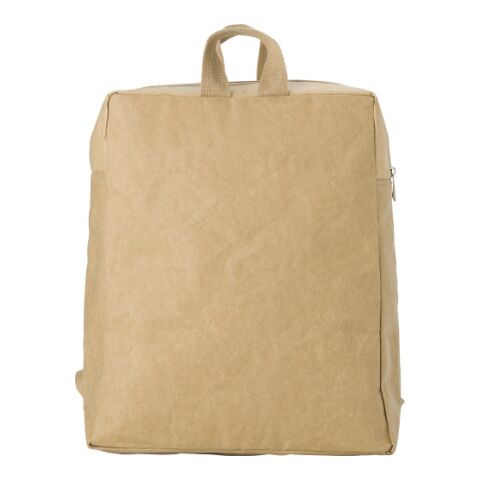 Laminated paper (310 gr/m²) backpack Samanta brown | Without Branding