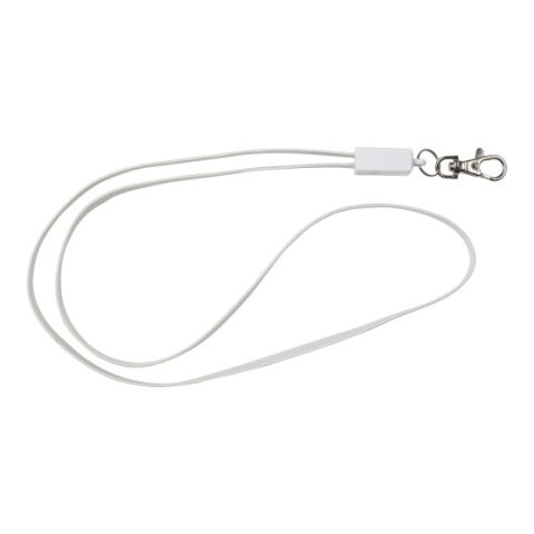TPE 2-in-1 lanyard Marguerite white | Without Branding | not available | not available