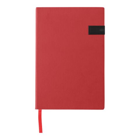 PU notebook with USB drive Lex red | Without Branding | not available | not available