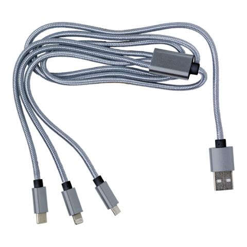 Nylon charging cable Felix silver | Without Branding | not available | not available