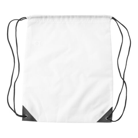 RPET polyester (190T) drawstring backpack Enrique white | Without Branding | not available | not available