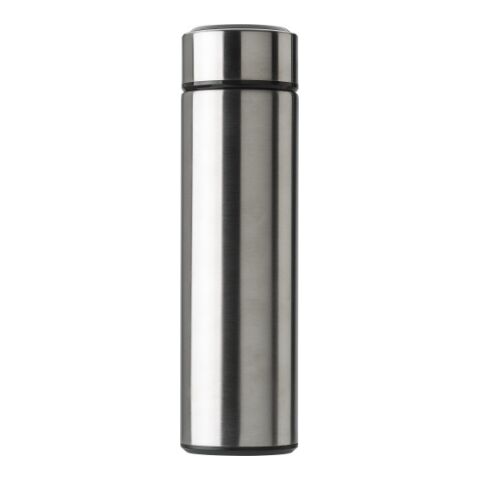 Stainless steel thermos bottle (450 ml) with LED display Fatima silver | Without Branding | not available | not available