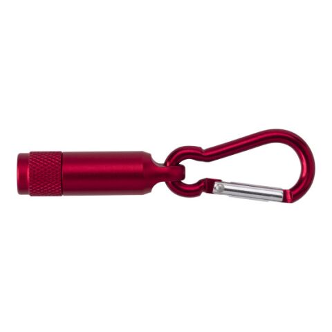 Aluminium mini torch with carabiner Tracy red | Without Branding | not available | not available
