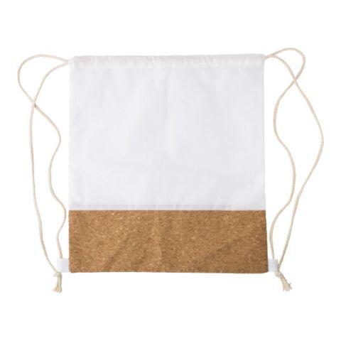 RPET and cork drawstring backpack Elodie white | Without Branding | not available | not available