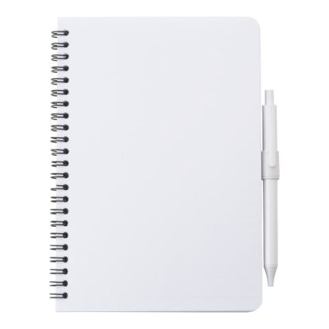 Antibacterial notebook with pen Mika white | Without Branding | not available | not available