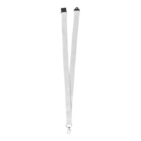 RPET lanyard Saskia white | Without Branding | not available | not available