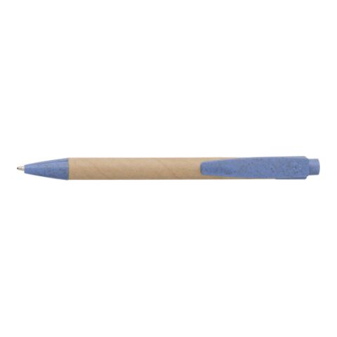 Cardboard and wheat straw ballpen Spencer blue | Without Branding | not available | not available