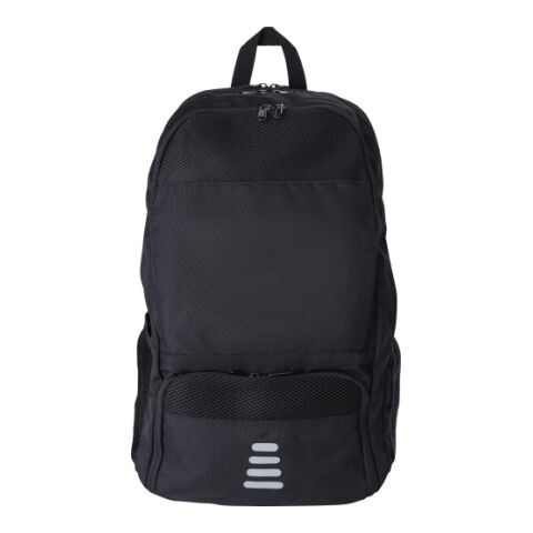 RPET polyester multi-functional backpack Sebastian black | Without Branding | not available | not available