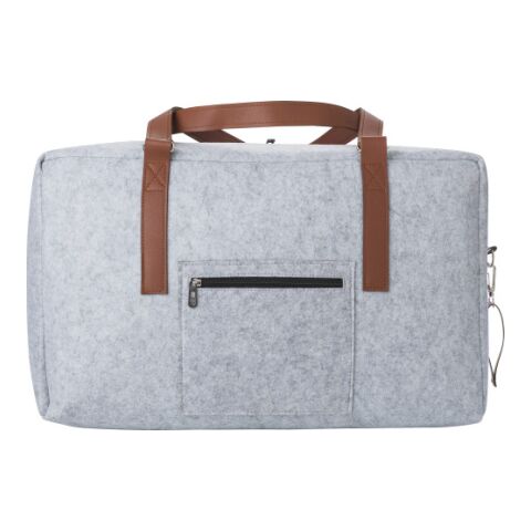 RPET felt travel bag Natalie light grey | Without Branding | not available | not available