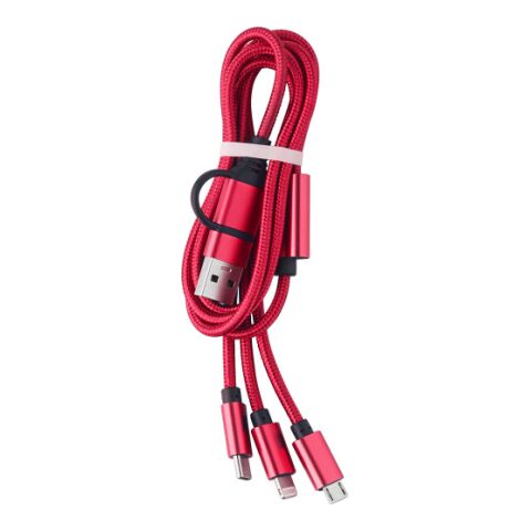 Nylon charging cable Leif red | Without Branding | not available | not available
