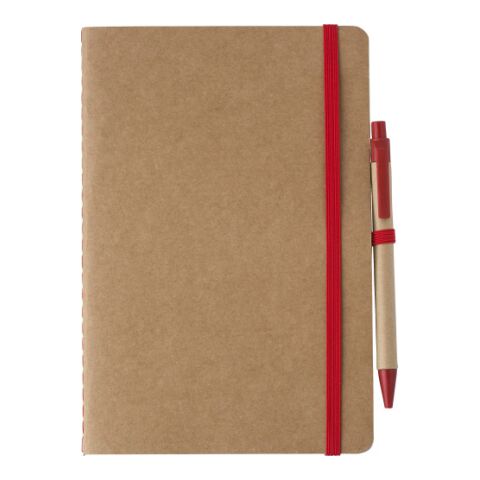 Recycled carton notebook (A5) Theodore red | Without Branding | not available | not available