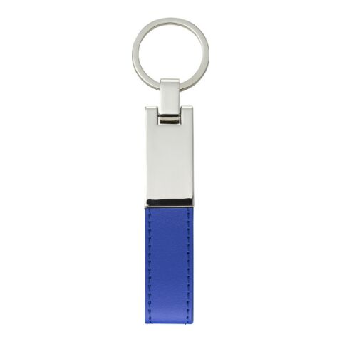 Steel and PU key holder Keon cobalt blue | Without Branding | not available | not available
