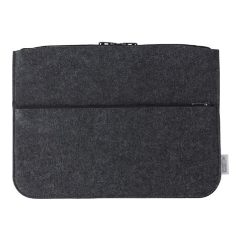 RPET felt laptop pouch Emilia dark grey | Without Branding | not available | not available