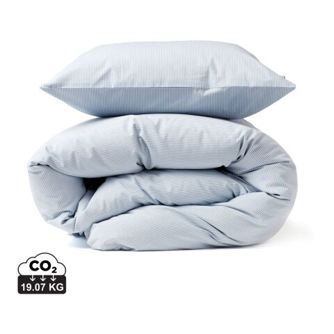 VINGA Montgomery premium cotton bed linen, 4 pcs set blue | No Branding