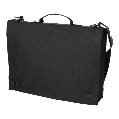 Santa Fe 2-buckle closure conference bag Standard | Solid black | No Branding | not available | not available