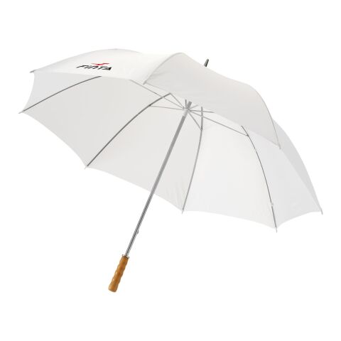 Karl 30&quot; golf umbrella with wooden handle Standard | White | No Branding | not available | not available | not available