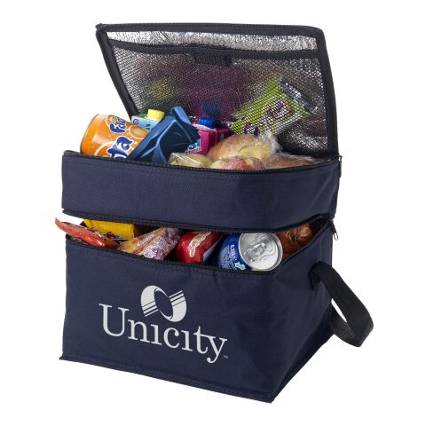 Oslo 2-zippered compartments cooler bag Standard | Deep blue | not available | No Branding | not available | not available | not available