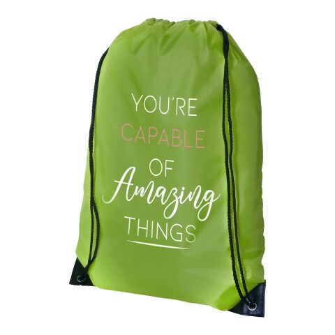 Printed drawstring backpack top