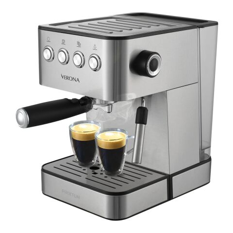 Prixton Verona coffee machine Matted silver | No Branding