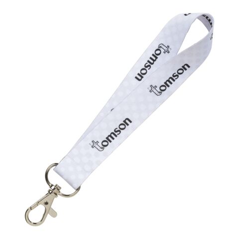 Mini sublimation lanyard - both sides Standard | White | 15mm | Sublimation | all over, back | 15 mm x 310 mm