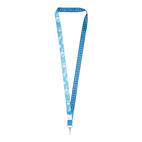 Isla 1-metre sublimation lanyard Light blue-White-White | not available | No Branding | not available | not available