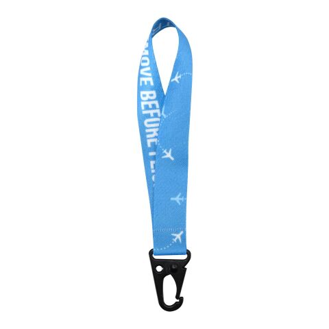 Leif sublimation RPET mini lanyard with carabiner