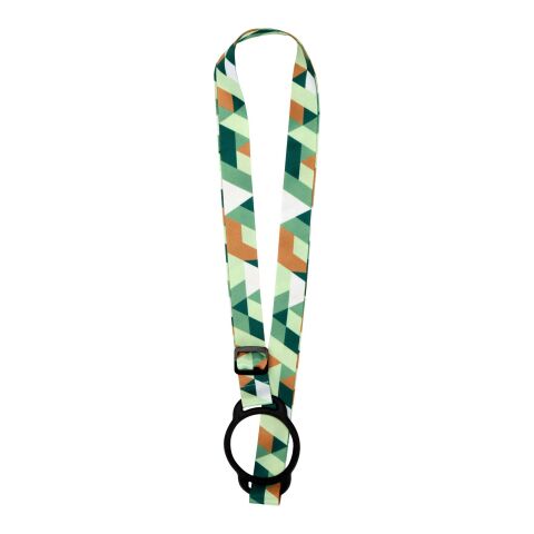 Lior sublimation lanyard with silicone bracelet White