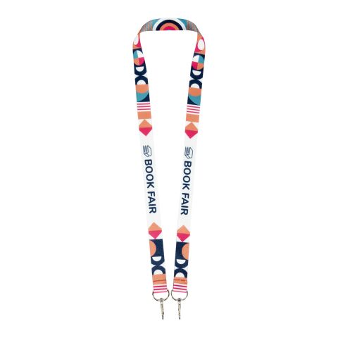 Leia sublimation RPET lanyard with 2 keyrings 