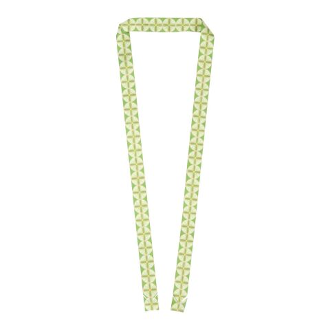 Kord RPET lanyard with paper badge  White | 20mm