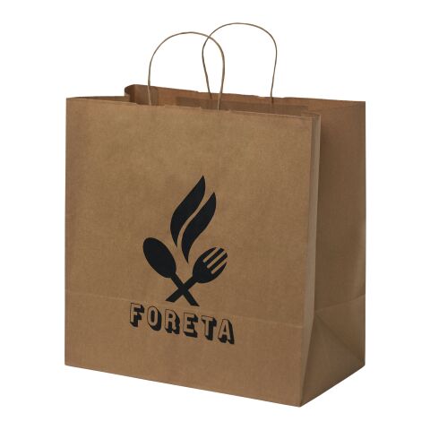 Kraft 80-90 g/m2 paper bag with twisted handles - X large