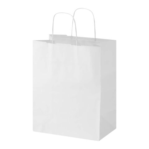 Kraft 80-90 g/m2 paper bag with twisted handles - 25 x 15 x 32 cm White | No Branding | not available | not available